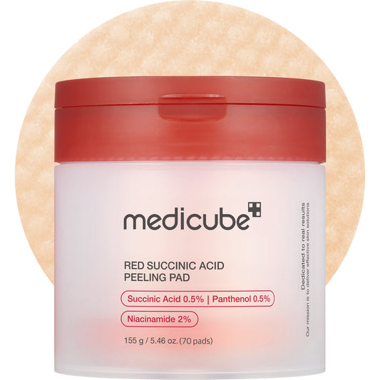 Red Succinic Acid Panthenol Pads | Medicube
