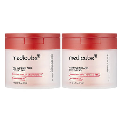 Red Succinic Acid Panthenol Pads | Medicube