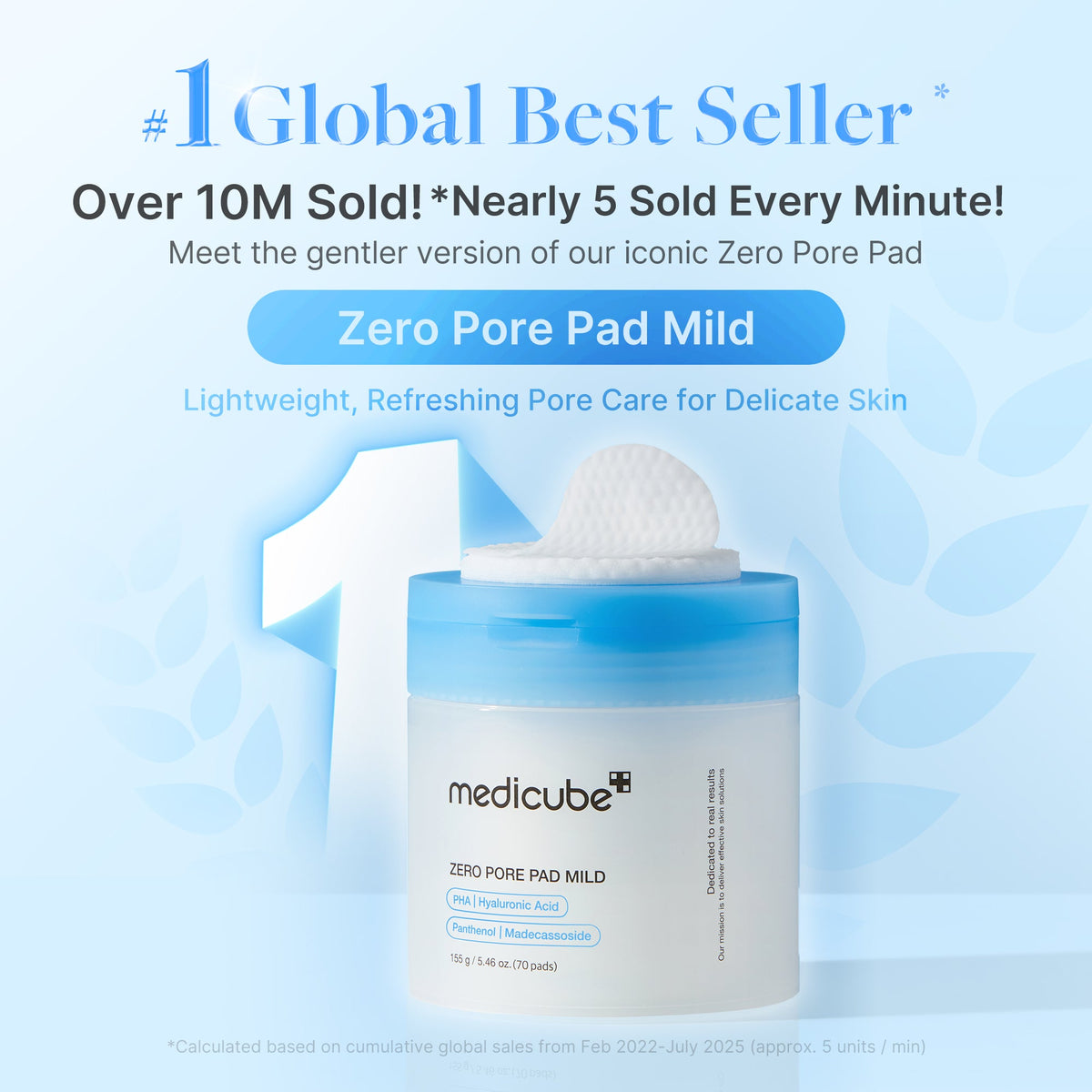 Zero Pore Madecassoside Pads (Mild) | Medicube