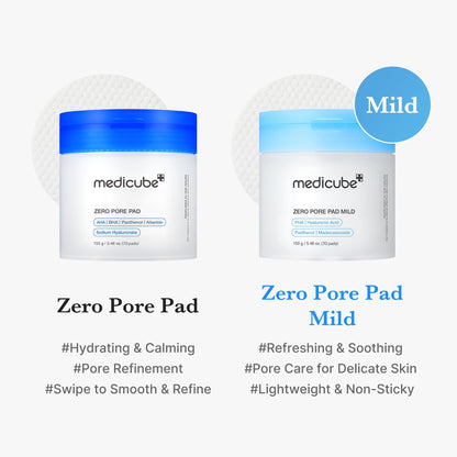 [Subscr.] Zero Pore Madecassoside Pads (Mild) | Medicube
