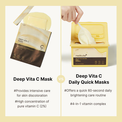 Deep Vita C Daily Quick Masks | Medicube