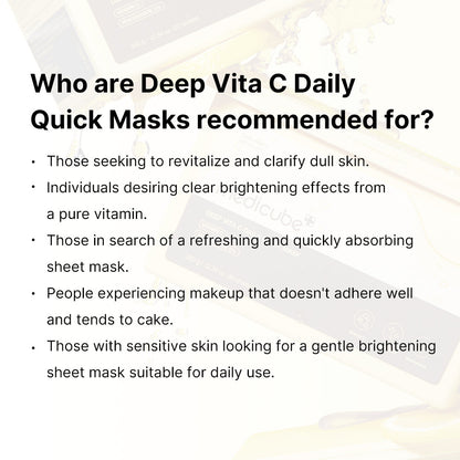 Deep Vita C Daily Quick Masks | Medicube