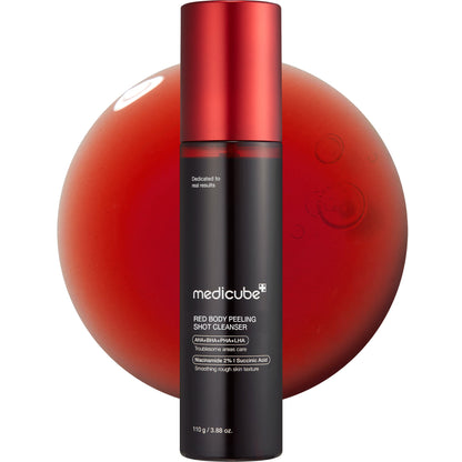 Red Body Peeling Shot Cleanser | Medicube
