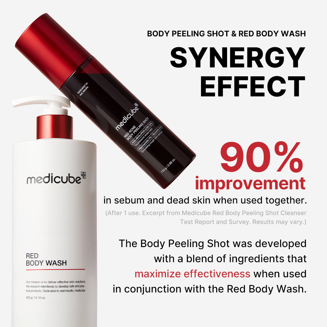 Red Body Peeling Shot Cleanser | Medicube
