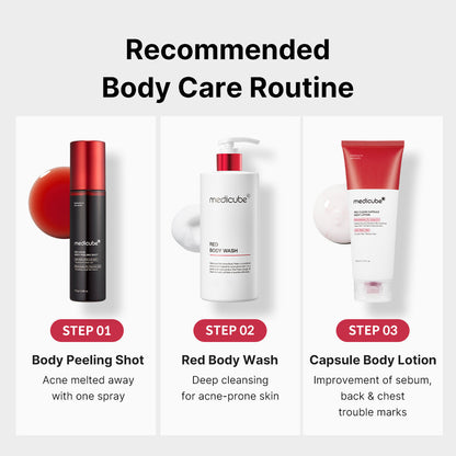 Red Body Peeling Shot Cleanser | Medicube