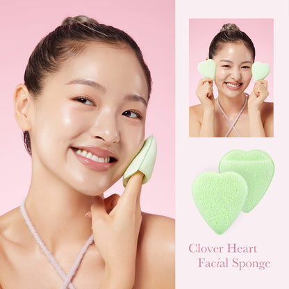 Clover Heart Facial Sponge | Medicube