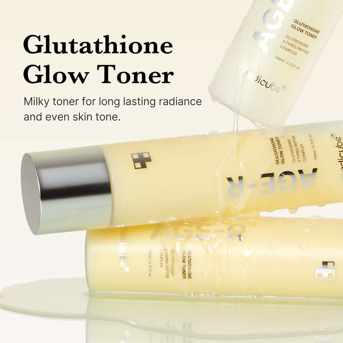 AGE-R Glutathione Glow Milk Toner | Medicube