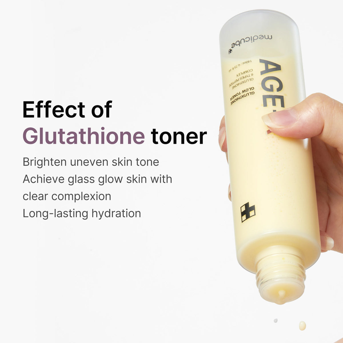 AGE-R Glutathione Glow Milk Toner | Medicube