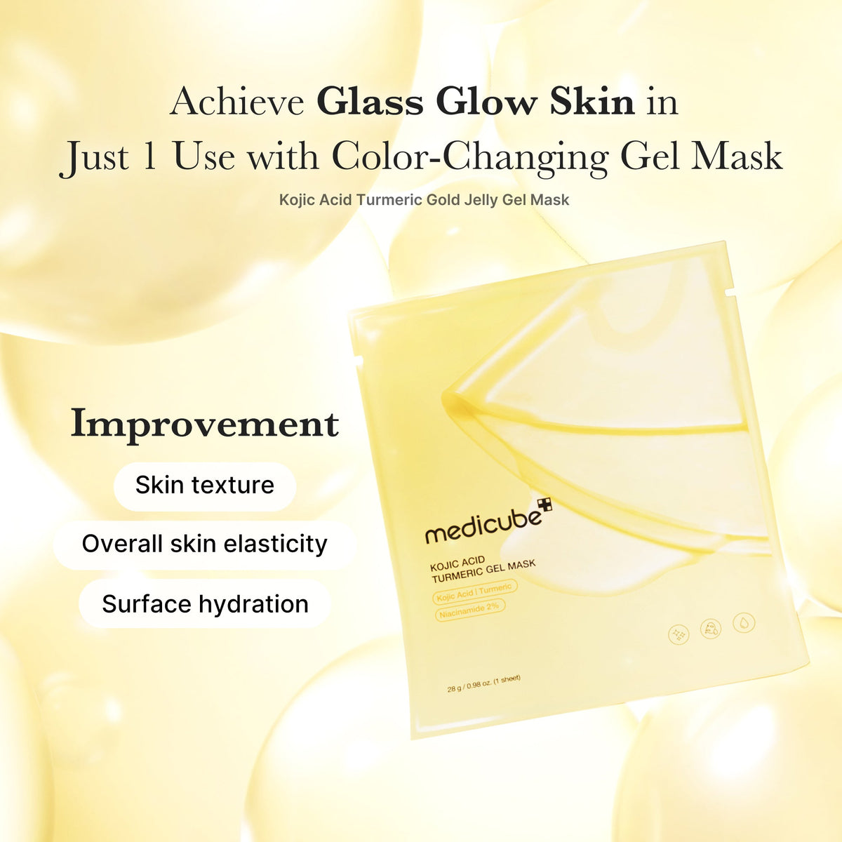 Kojic Acid Turmeric Gold Jelly Gel Mask | Medicube