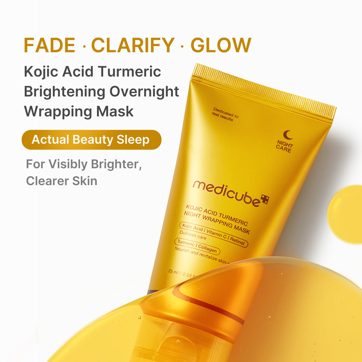 Kojic Acid Turmeric Overnight Wrapping Mask | Medicube