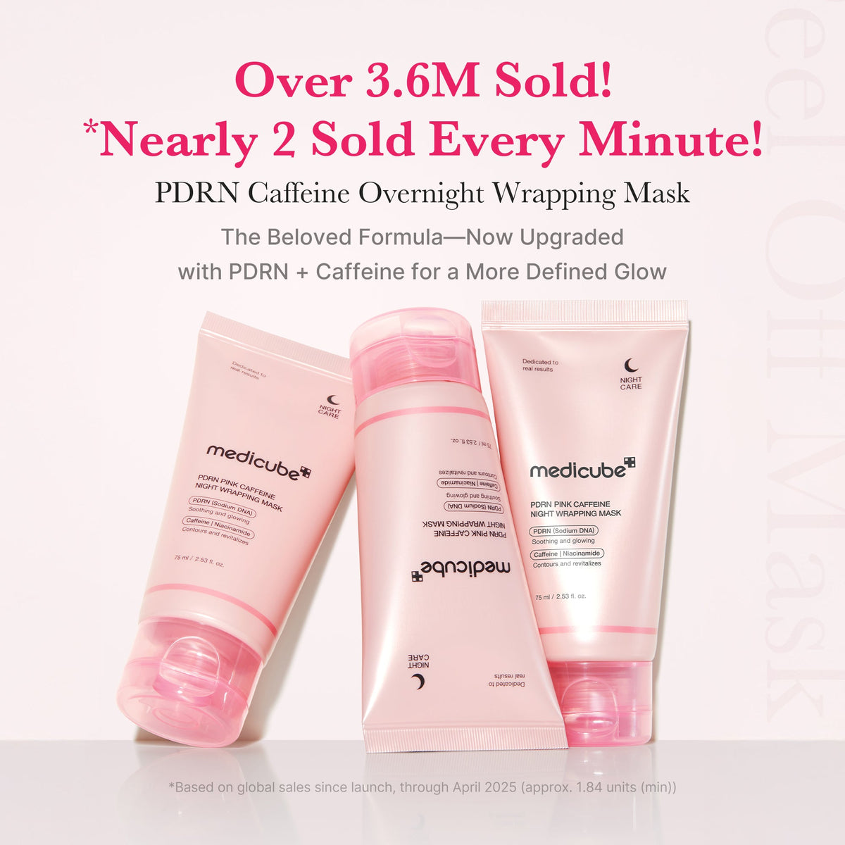 PDRN Pink Caffeine Overnight Wrapping Mask | Medicube