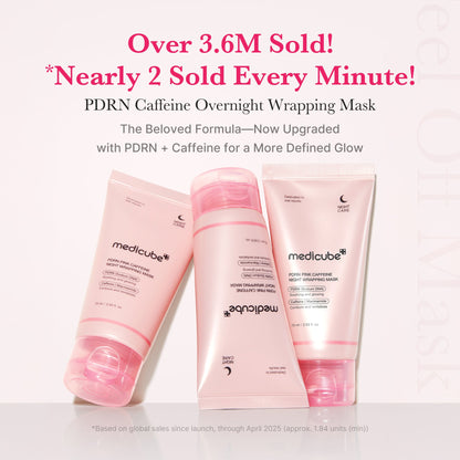PDRN Pink Caffeine Overnight Wrapping Mask | Medicube