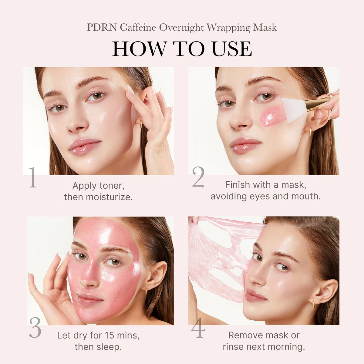 PDRN Pink Caffeine Overnight Wrapping Mask | Medicube