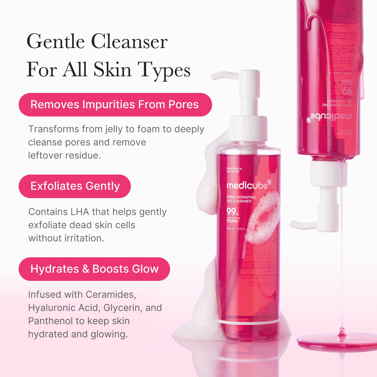 PDRN Pink Gel Cleanser | Medicube