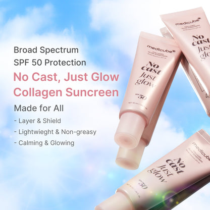 No Cast Just Glow Collagen Sunscreen | Medicube