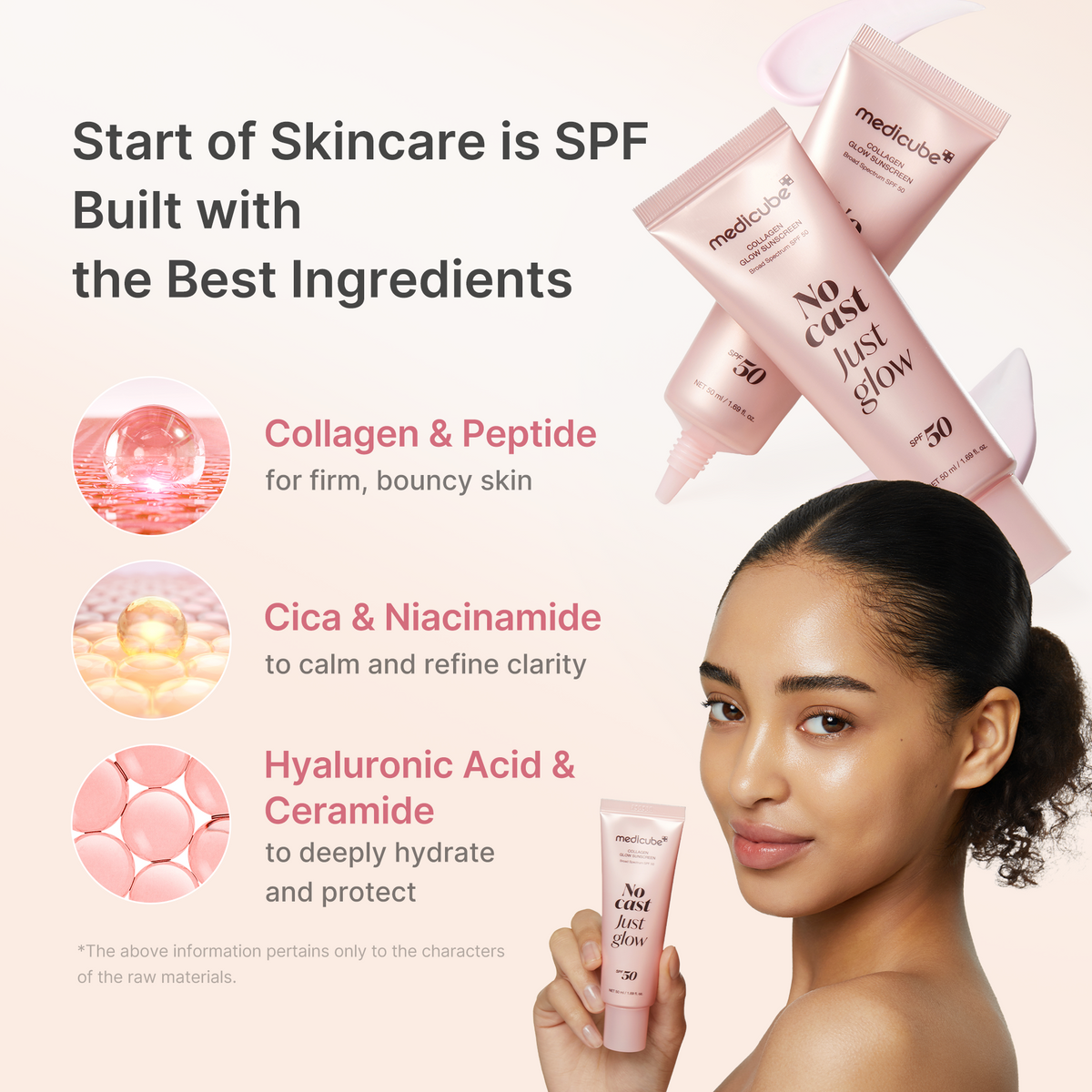 No Cast Just Glow Collagen Sunscreen | Medicube