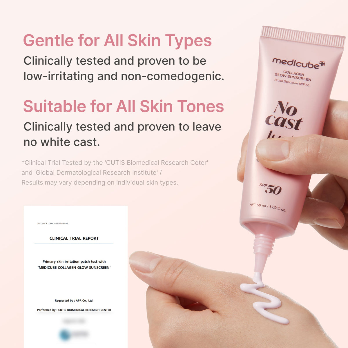 No Cast Just Glow Collagen Sunscreen | Medicube
