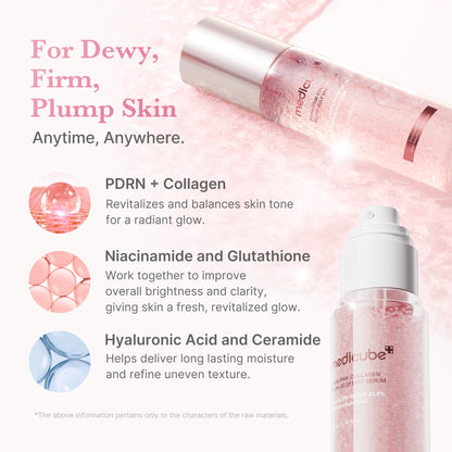 PDRN Pink Collagen Glow Jelly Mist Serum | Medicube