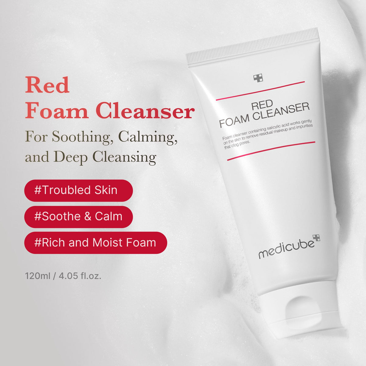[Subscr.] Red Foam Cleanser | Medicube