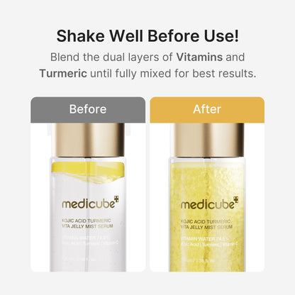 Kojic Acid Turmeric Vitamin Gold Jelly Mist Serum | Medicube