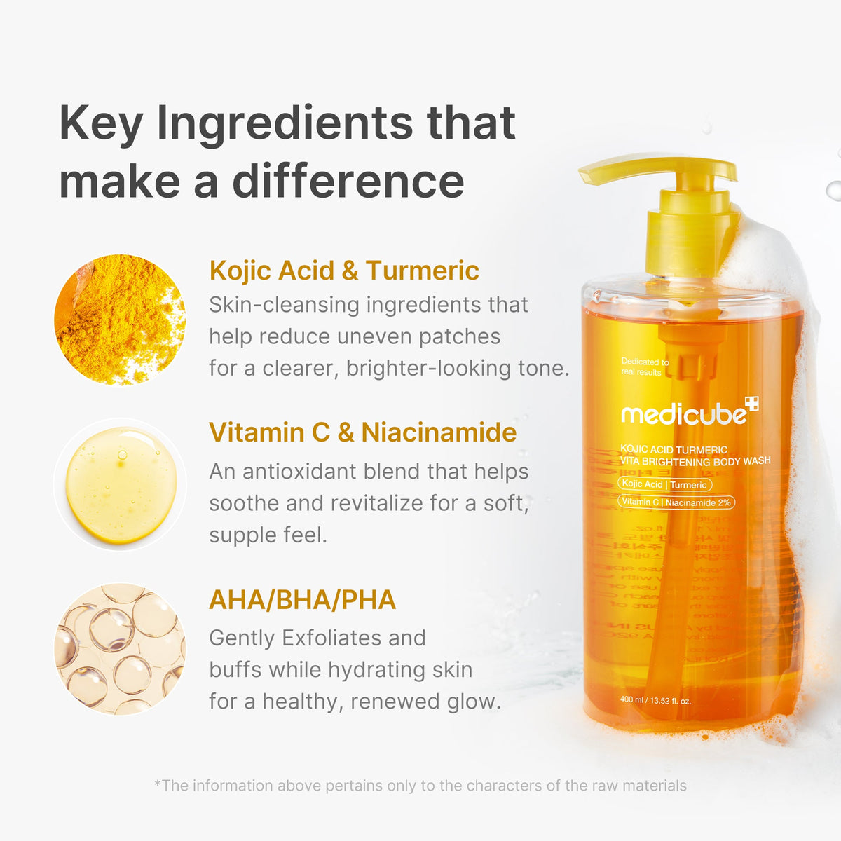 Kojic Acid Turmeric Brightening Body Wash | Medicube