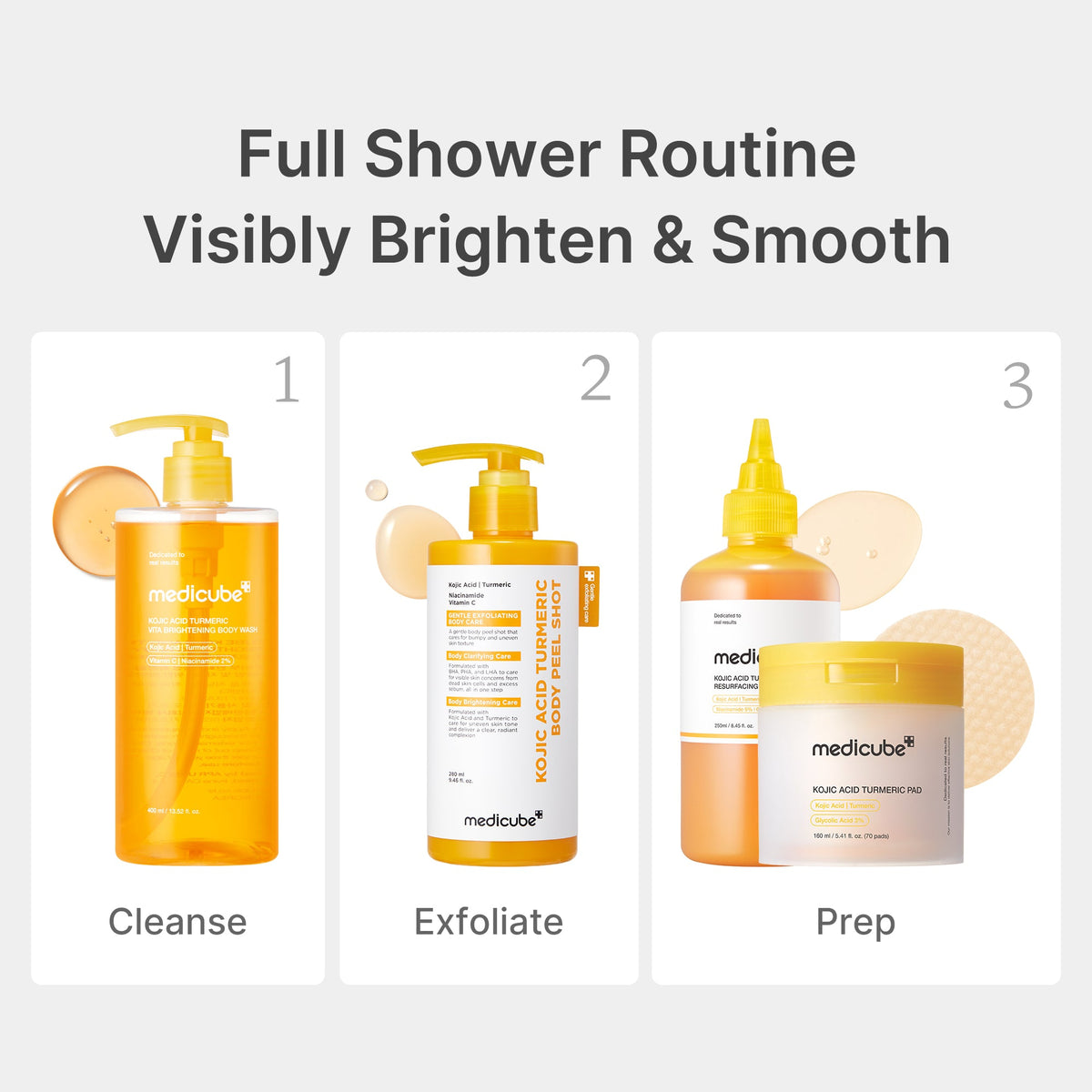 Kojic Acid Turmeric Brightening Body Wash | Medicube