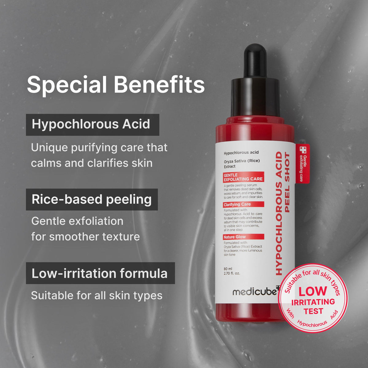 Hypochlorous Acid Rice Peel Shot | Medicube