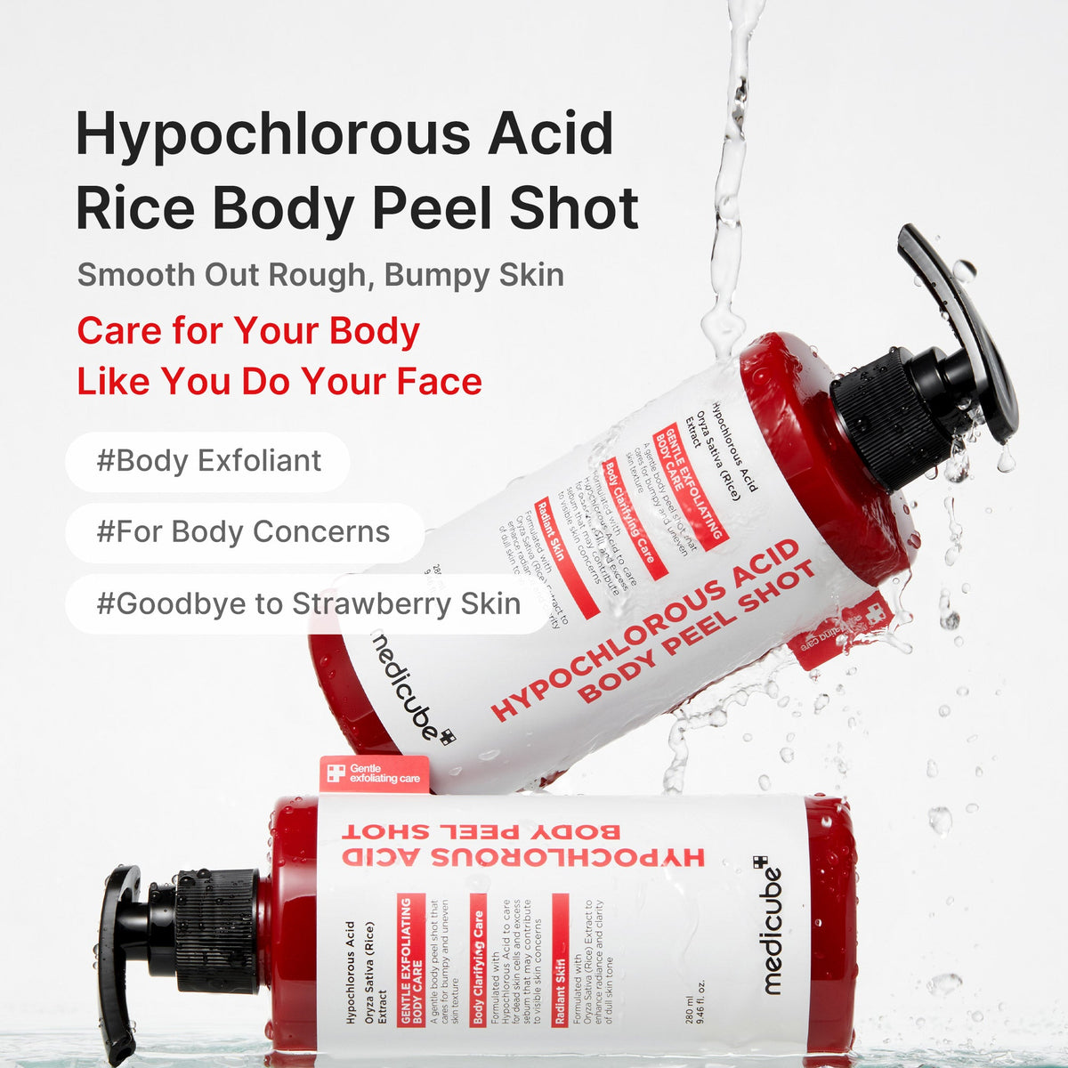 Hypochlorous Acid Rice Body Peel Shot | Medicube