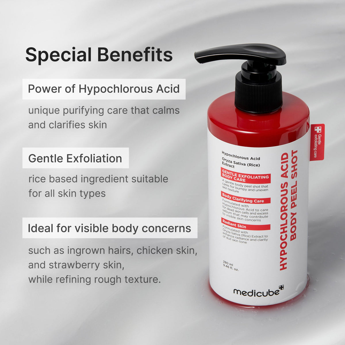 Hypochlorous Acid Rice Body Peel Shot | Medicube