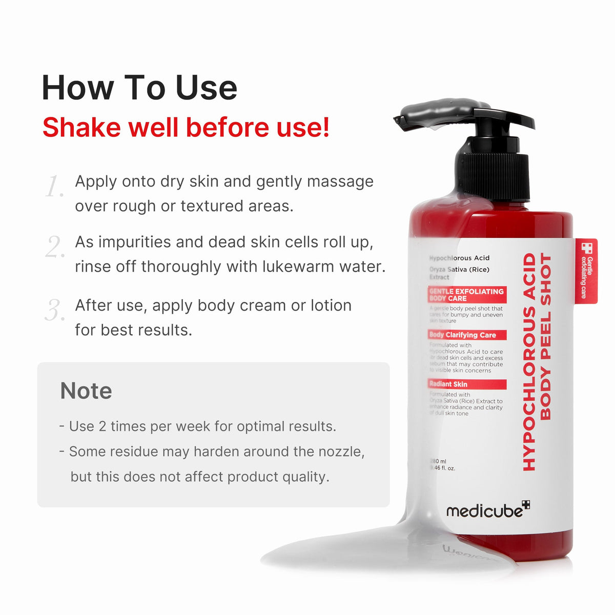 Hypochlorous Acid Rice Body Peel Shot | Medicube