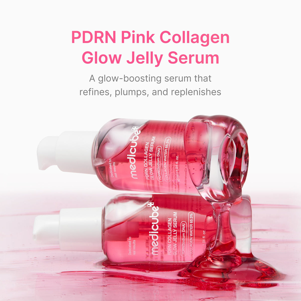 PDRN Pink Collagen Glow Jelly Serum | Medicube