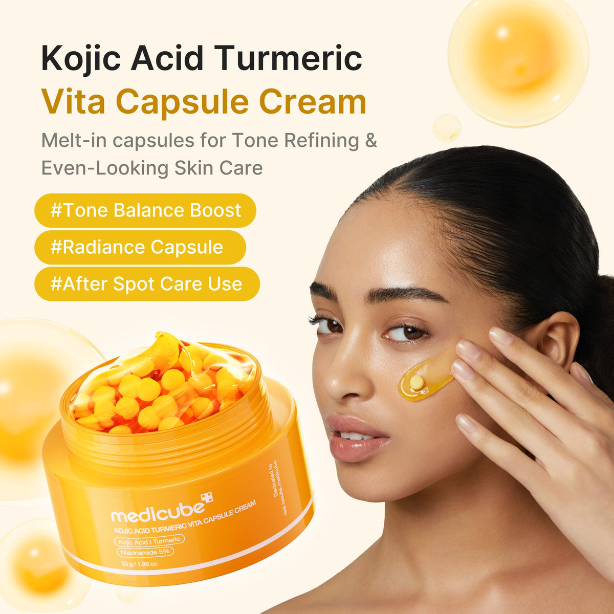 Kojic Acid Turmeric Vita Capsule Cream | Medicube