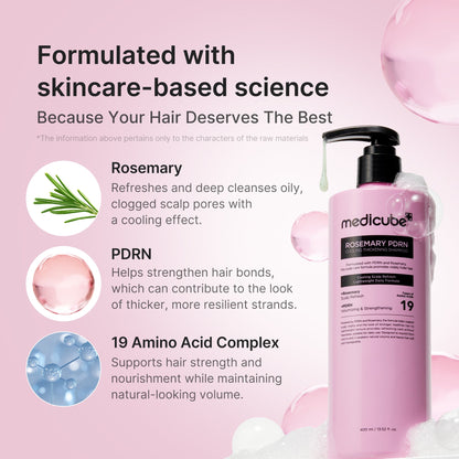 Rosemary PDRN Cooling Thickening Shampoo | Medicube