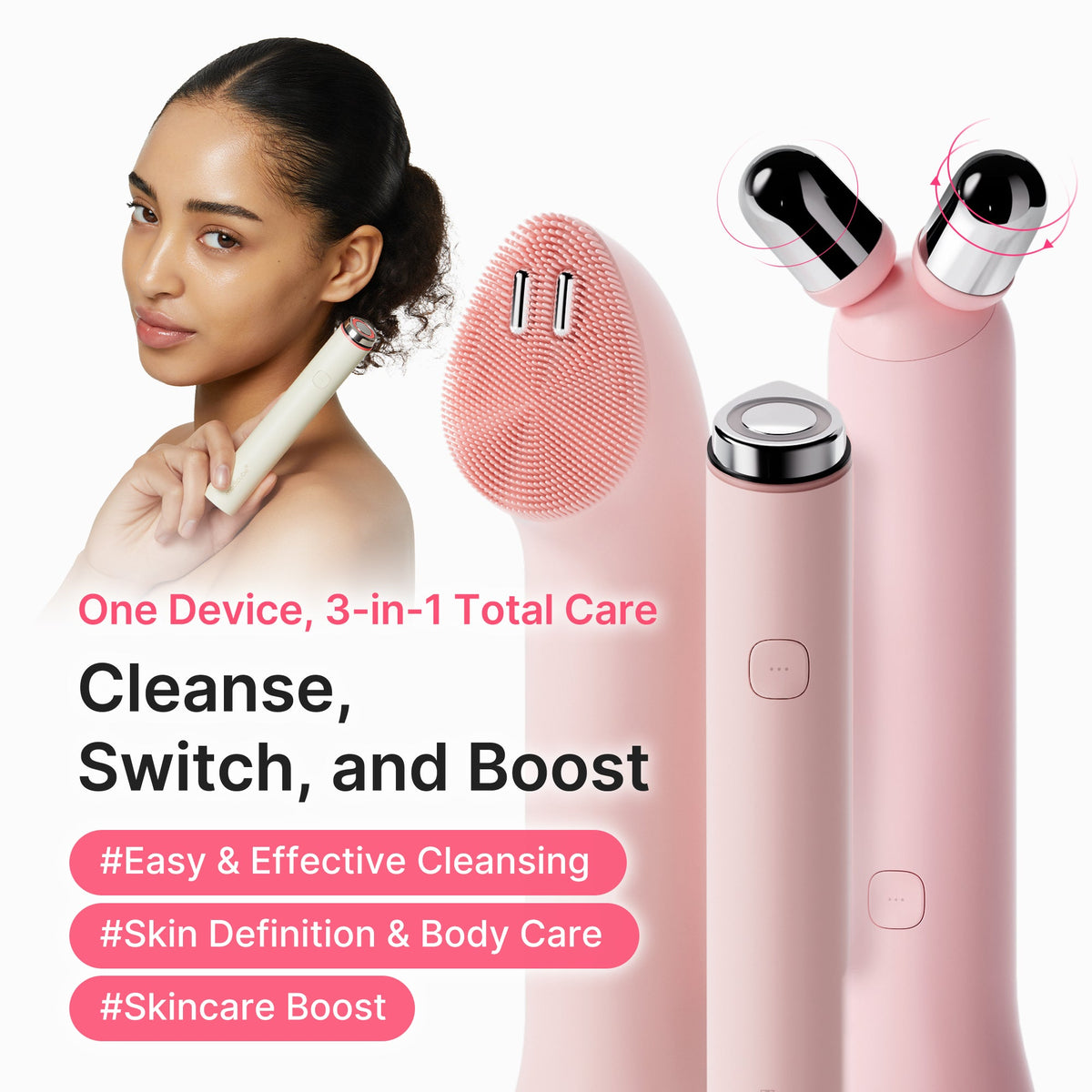 medicube Mini Booster Pro Plus | 3-in-1 Korean Facial Device | Medicube