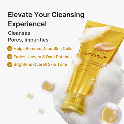 Kojic Acid Turmeric Vita Capsule Foam Cleanser | Medicube