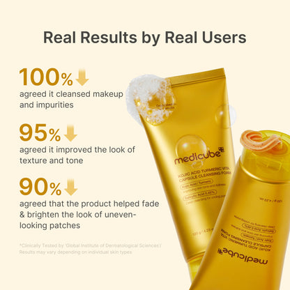 Kojic Acid Turmeric Vita Capsule Foam Cleanser | Medicube