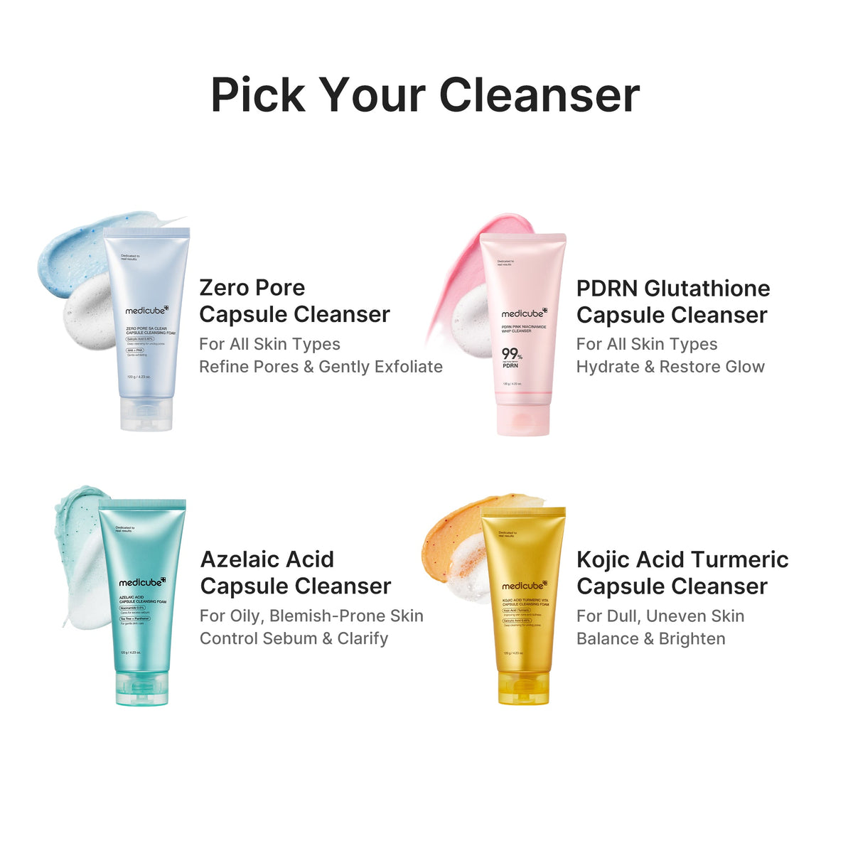 Kojic Acid Turmeric Vita Capsule Foam Cleanser | Medicube