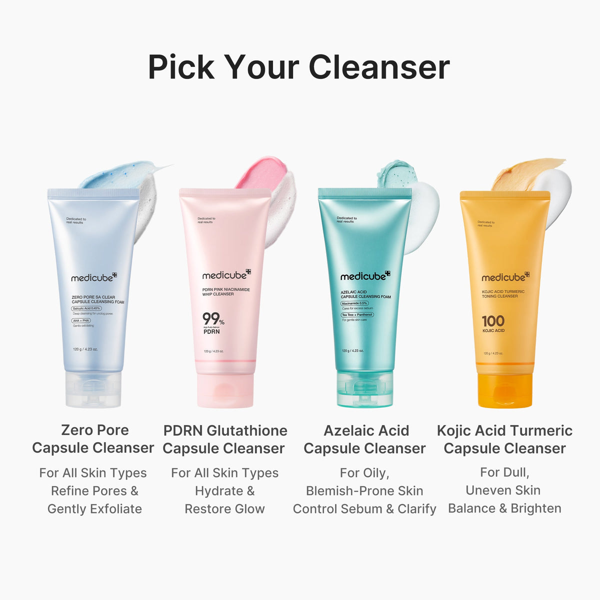 PDRN Pink Glutathione Capsule Foam Cleanser | Medicube