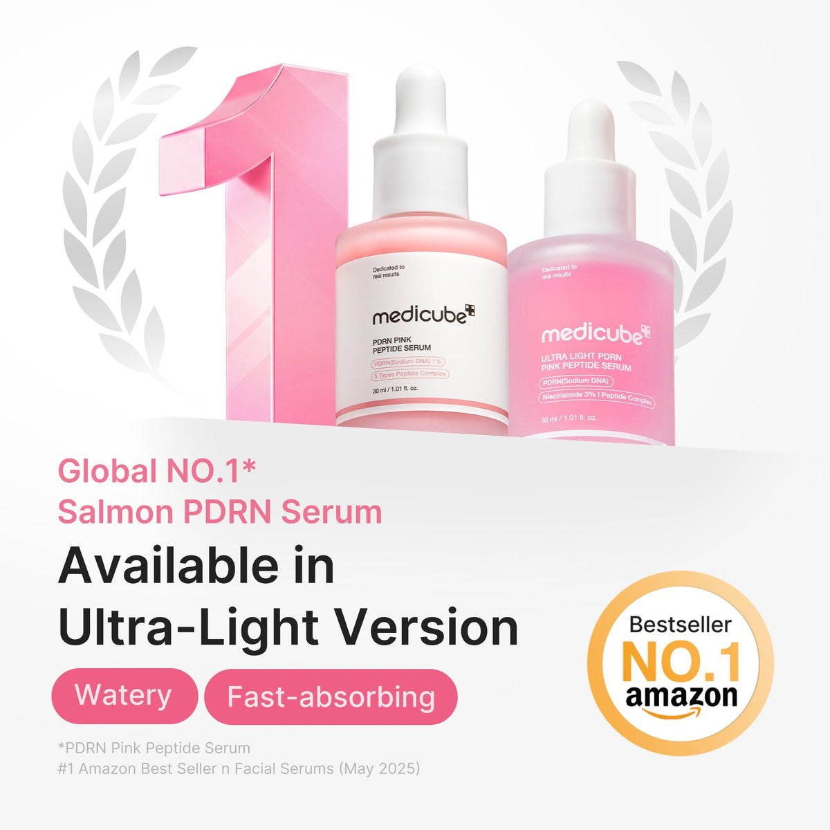 Ultra Light PDRN Pink Peptide Serum | Medicube